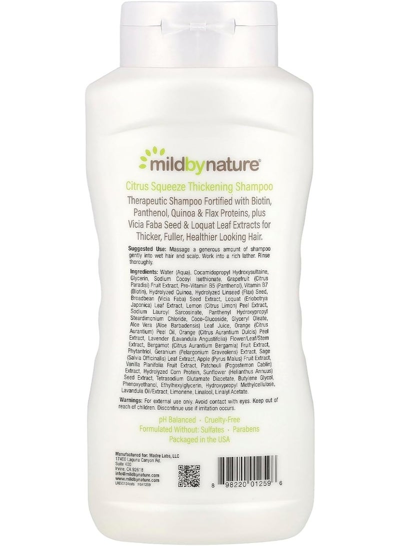 Mild By Nature, Thickening Shampoo, B-Complex + Biotin, Citrus Squeeze, 16 fl oz (473 ml) - Image 3