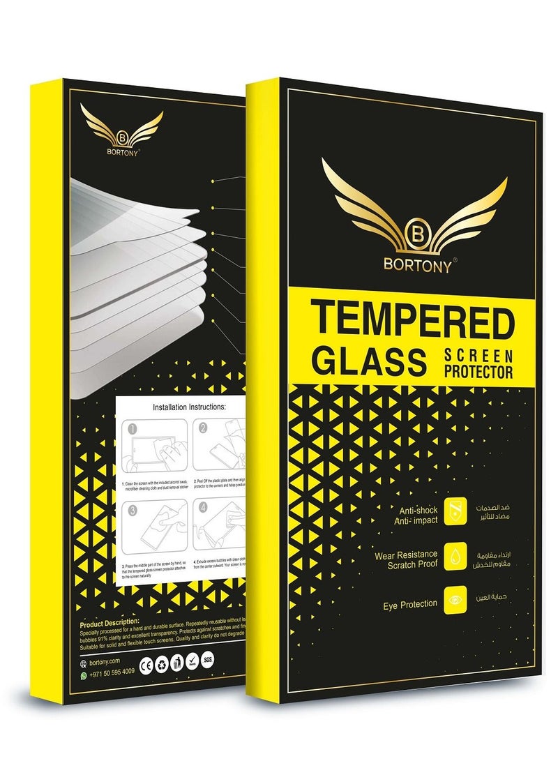 BORTONY Tempered Glass Screen Protector For Samsung Galaxy Note10 lite Clear - Image 3