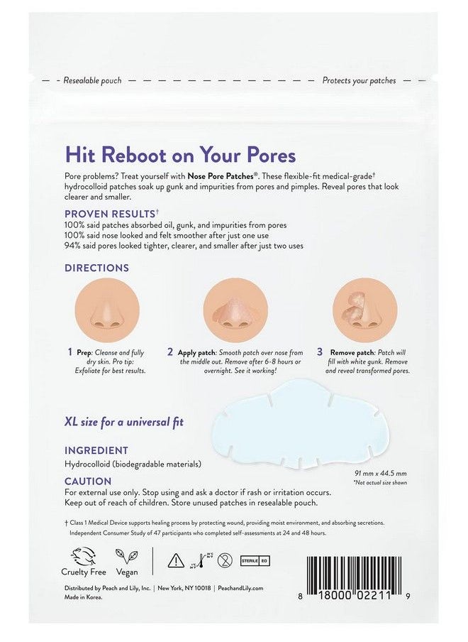 Peach Slices | Nose Pore Patches | Medicalgrade Hydrocolloid | Targets Pores & Pimples | Absorbs Oil Overnight | Vegan | Crueltyfree | Facial Skin Care Products | 7 Ct  - Image 3