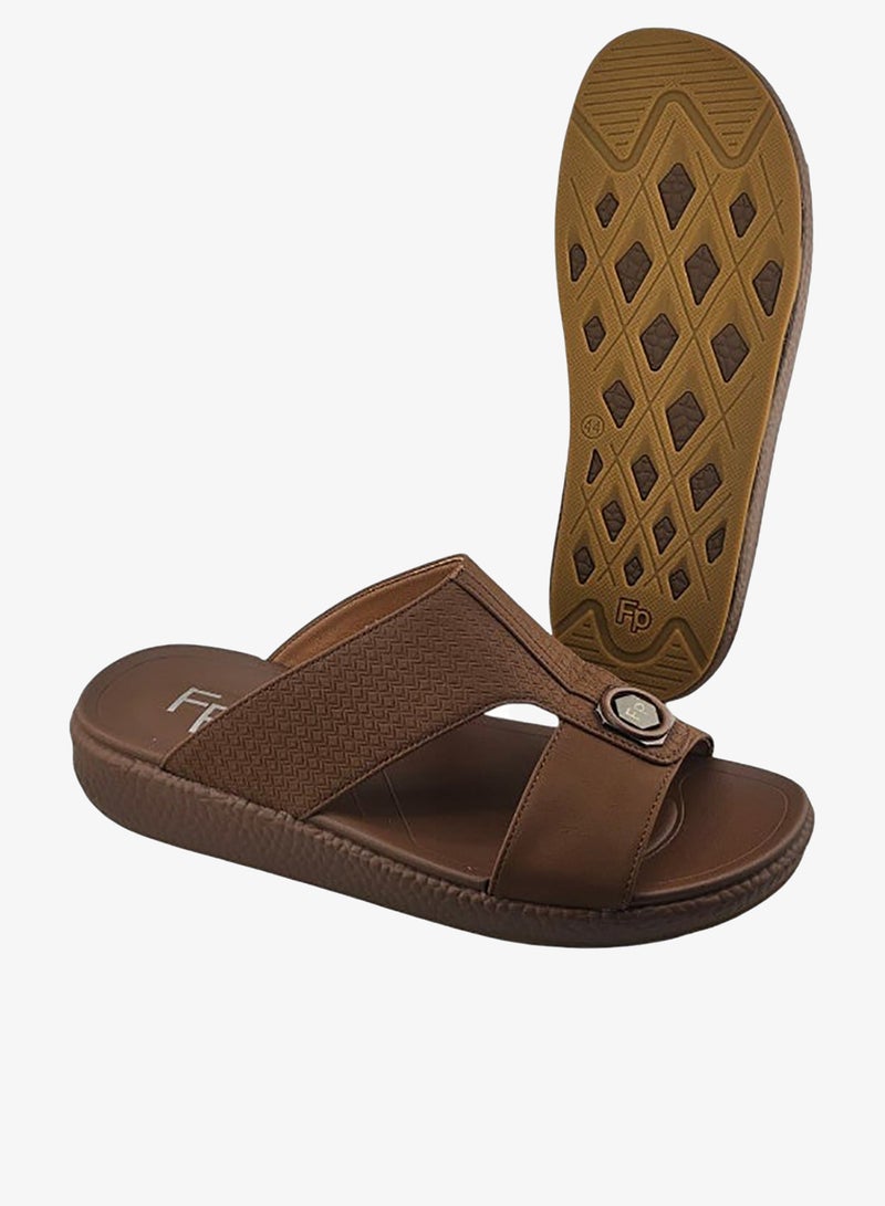 Footprint Cushion Ease Arabic Sandals for Men – Comfortable Cushioned Slip-On Slippers for Daily Wear - Image 3