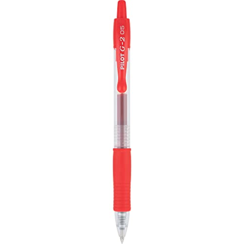 Pilot G2 Premium Gel Roller Pens, Extra Fine Point 0.5 mm, Red Pens, Pack of 8 - Ideal for Everyday Writing & Office Tasks - Image 5