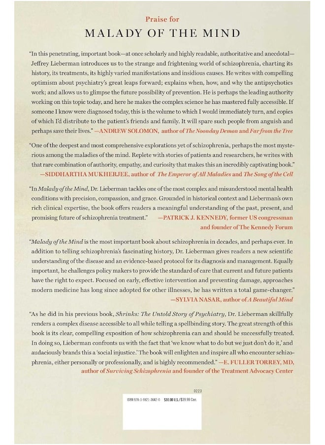 Malady of the Mind: Schizophrenia and the Path to Prevention