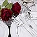 I00000 200 Pcs Silver Plastic Plates Silver Disposable Party Plates Include 100 Dinner Plate and 100 Elegant Dessert Plate Perfect for Party Holiday Wedding Birthday - Image 4