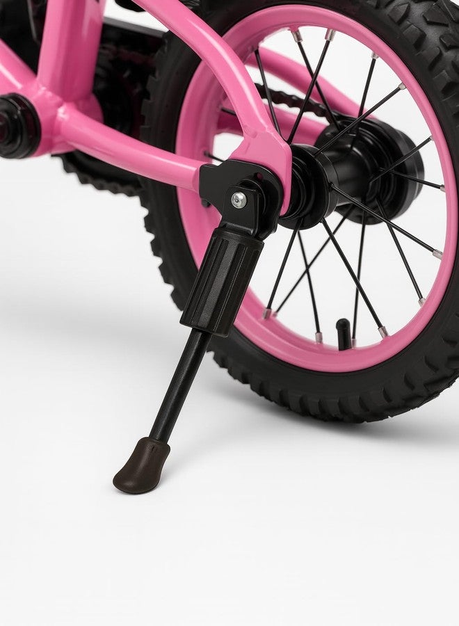 VAMOS® 14 Inch Kids Cycle Stand & Kickstand for 14T Bicycles | Fits Tyre Size 14×1.75/2.125/2.35/2.40 | Hub Axle Bracket Mount | Heavy-Duty Steel with Anti-Slip Rubber Base - Image 4