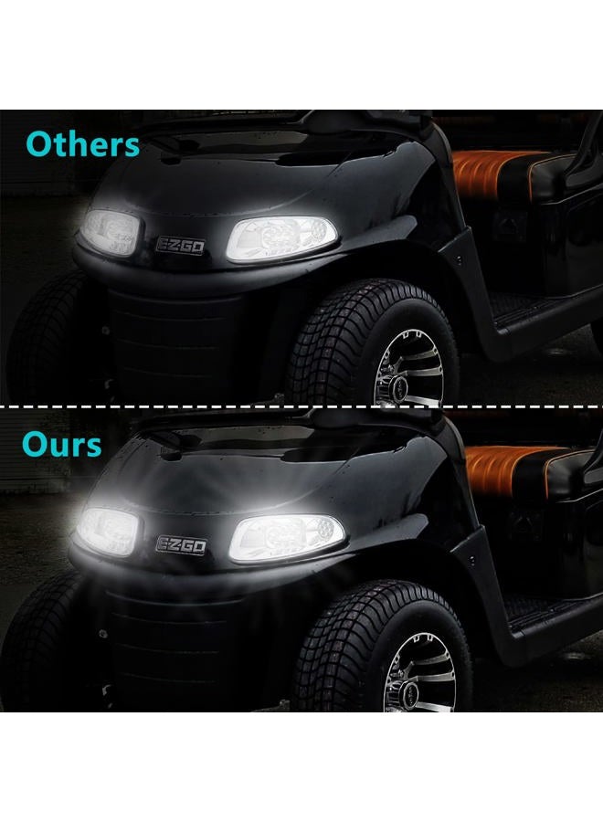 10L0L Golf Cart Halogen Headlight Light Bulb 37W 12V for Club Car DS 1999-up & Precedent 2004-up, EZGO 1994-up, 2 PCS - Image 4
