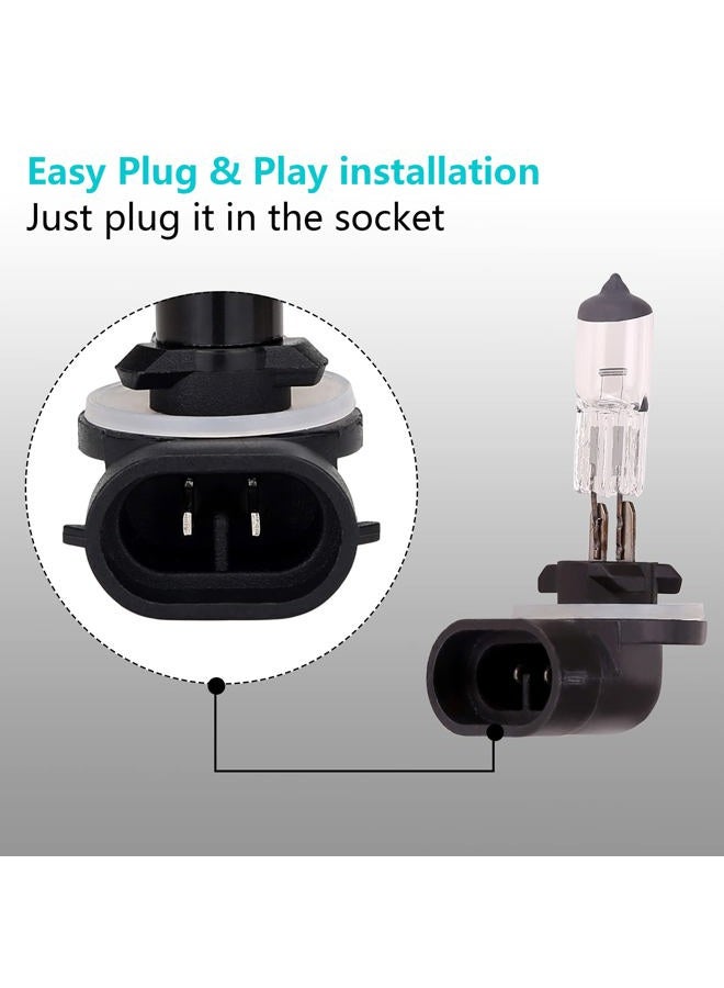 10L0L Golf Cart Halogen Headlight Light Bulb 37W 12V for Club Car DS 1999-up & Precedent 2004-up, EZGO 1994-up, 2 PCS - Image 5