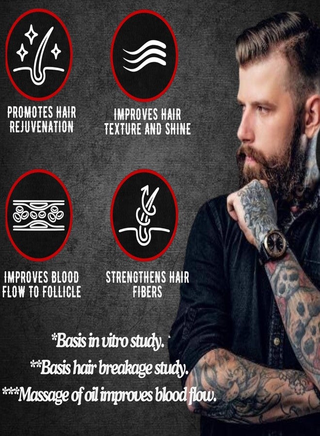 Fulllight Tech Beard Growth Oil for Men-30ml | Natural & Organic Beard Care with Cedarwood, Argan & Rosemary Oils | Promotes Thicker, Fuller Beard | Softens & Fills Patches | Non-Greasy - Image 3