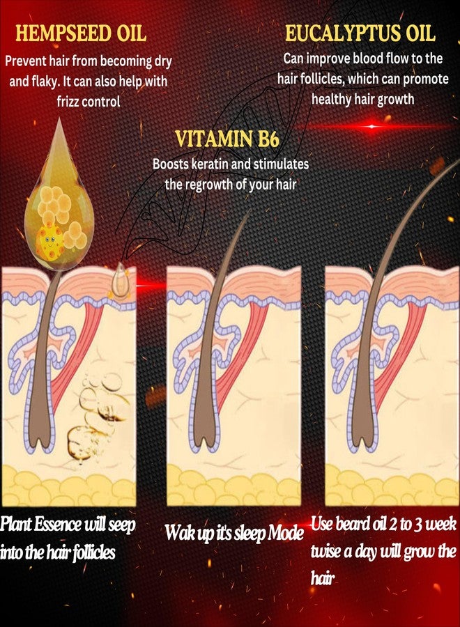 Fulllight Tech Beard Growth Oil for Men-30ml | Natural & Organic Beard Care with Cedarwood, Argan & Rosemary Oils | Promotes Thicker, Fuller Beard | Softens & Fills Patches | Non-Greasy - Image 5