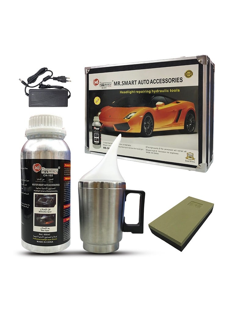 مستر سمارت مجموعة ترميم المصابيح الأمامية من Mr Smart، محلول تجديد ، أدوات إصلاح احترافية - Image 1