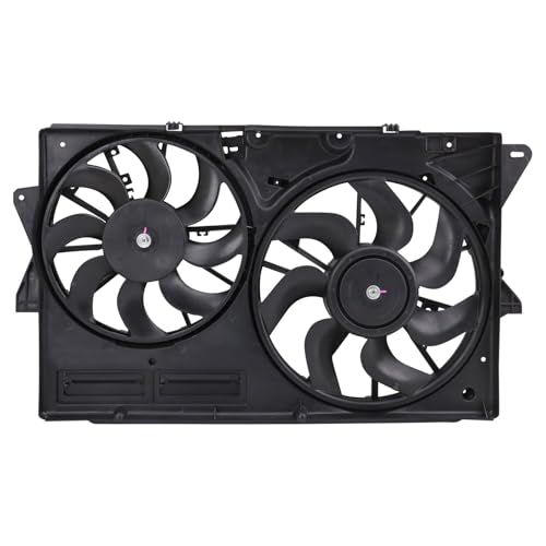 TRQ مجموعة مروحة تبريد مزدوجة رادياتير TRQ متوافقة مع فورد تورس 2013-2019 ولينكولن MKS 2013-2016 FO3115199 - Image 4
