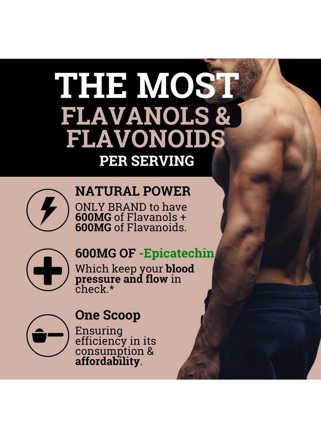 Black Forest مسحوق الكاكاو عالي الفلافانول (1200 ملغ فلافانولات ومكملات فلافونويد) 10 أضعاف (إبيكاتشين) من 600 ملغ من مكمل إبيكاتشين لصحة القلب، أكسيد النيتريك - Image 4