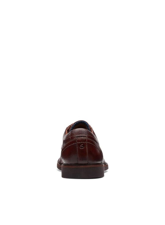 clarks Men's Malwood Lace Oxford, Brown Leather, 40 EU - Image 3
