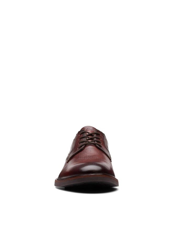 clarks Men's Malwood Lace Oxford, Brown Leather, 40 EU - Image 5