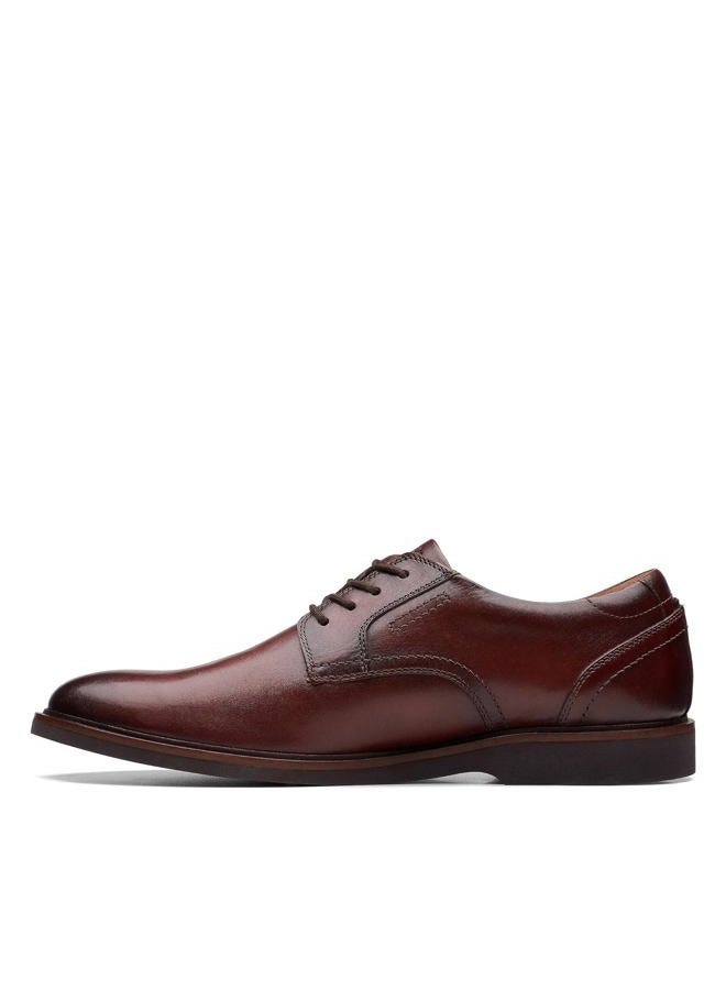 clarks Men's Malwood Lace Oxford, Brown Leather, 40 EU - Image 2
