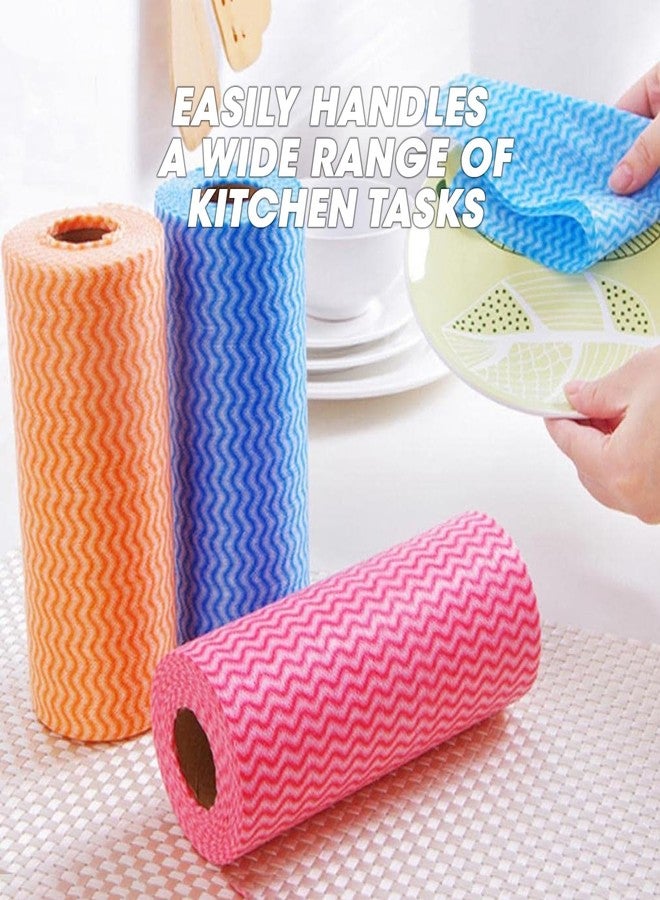 BREEZE Non-Woven Zig Zag 40 Sheets/pack 80 Pulls Kitchen towel Multipurpose tissue soft wipe Paper towels Disposable For Kitchen, Cars, Office & Home Use (Pack of 2) - Image 4