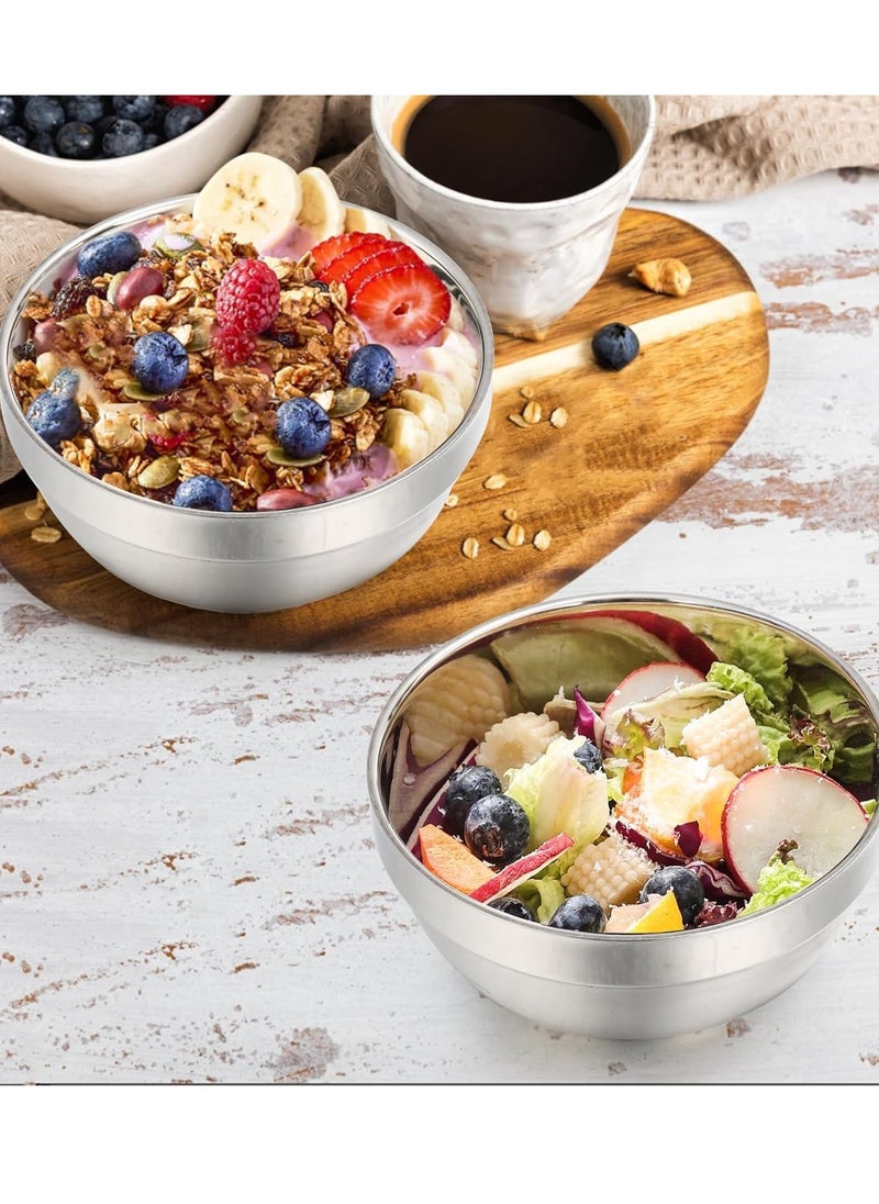 Bin Shihoun Abomar Co - Set of 10 double wall stainless steel bowls 11.5cm 200ml - Image 1
