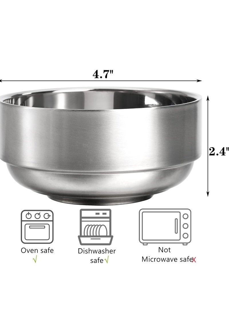 Bin Shihoun Abomar Co - Set of 10 double wall stainless steel bowls 11.5cm 200ml - Image 1