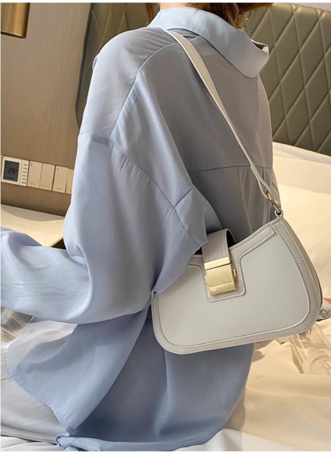 WAOKN - Women's Retro Fashion Shoulder Bag, Women's PU Leather Armpit Bag Shoulder Bag Side Bag, Simple Brand Chain Handbag Carry Bags Handbag Wallet for College Students and Teenagers - Image 1