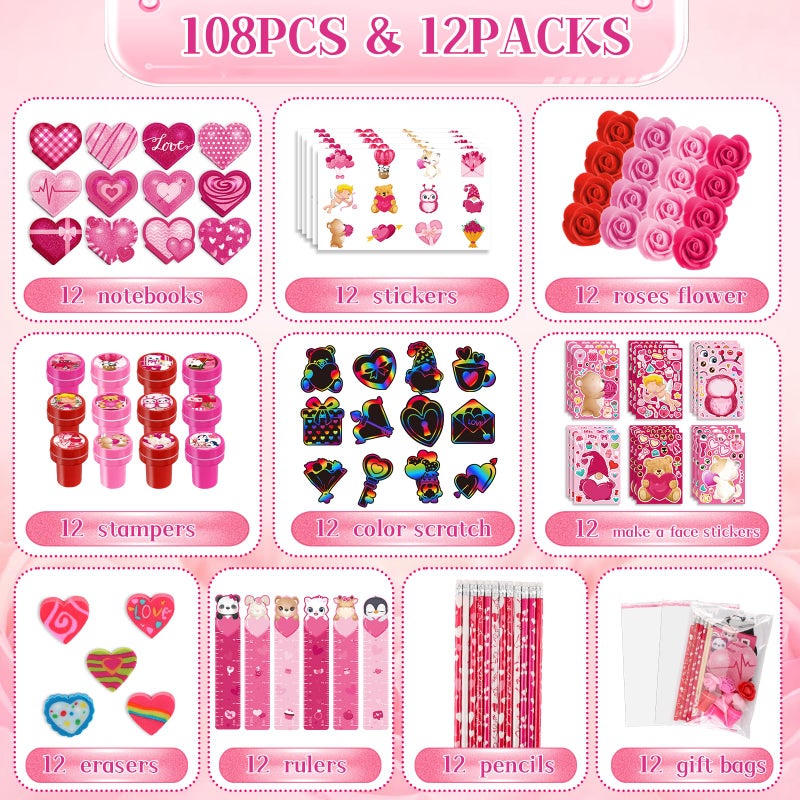 BenLouis Valentine's Day Gifts Set Blind Box for Kids School Classroom Exchange Reward Prize Crafts Bulk for Students Valentine's Day Party Favors Goodie Bag Stuffers - Image 2