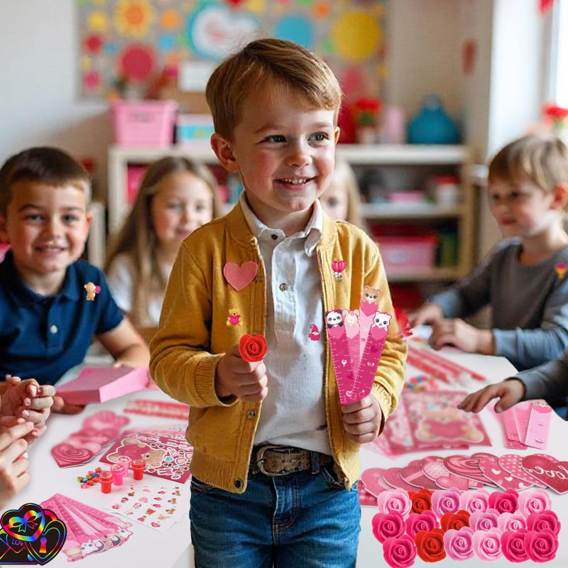 BenLouis Valentine's Day Gifts Set Blind Box for Kids School Classroom Exchange Reward Prize Crafts Bulk for Students Valentine's Day Party Favors Goodie Bag Stuffers - Image 4
