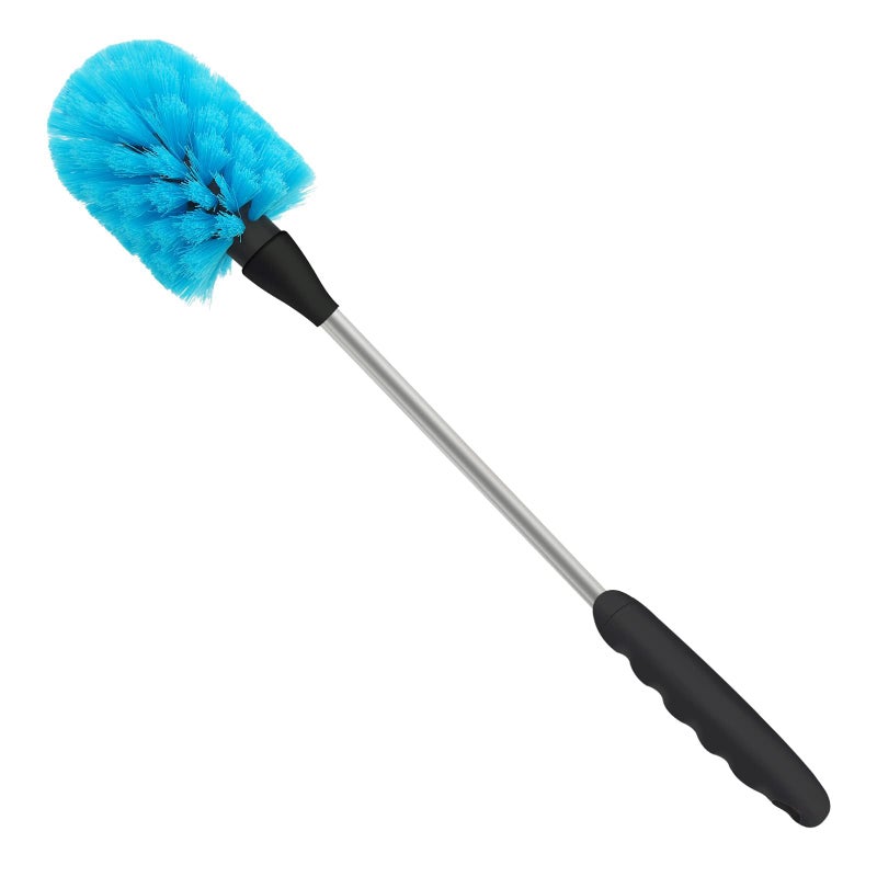 Haomaomao Bottle Brush, Bendable Long Handle Cleaner Brushes for Cleaning Neck Bottles, Baby Bottles, Water Bottles, Tumblers, Flask, Bird Feeder, Vase and Home Kitchen Sink Cleaning Brush (Blue and Black) - Image 1