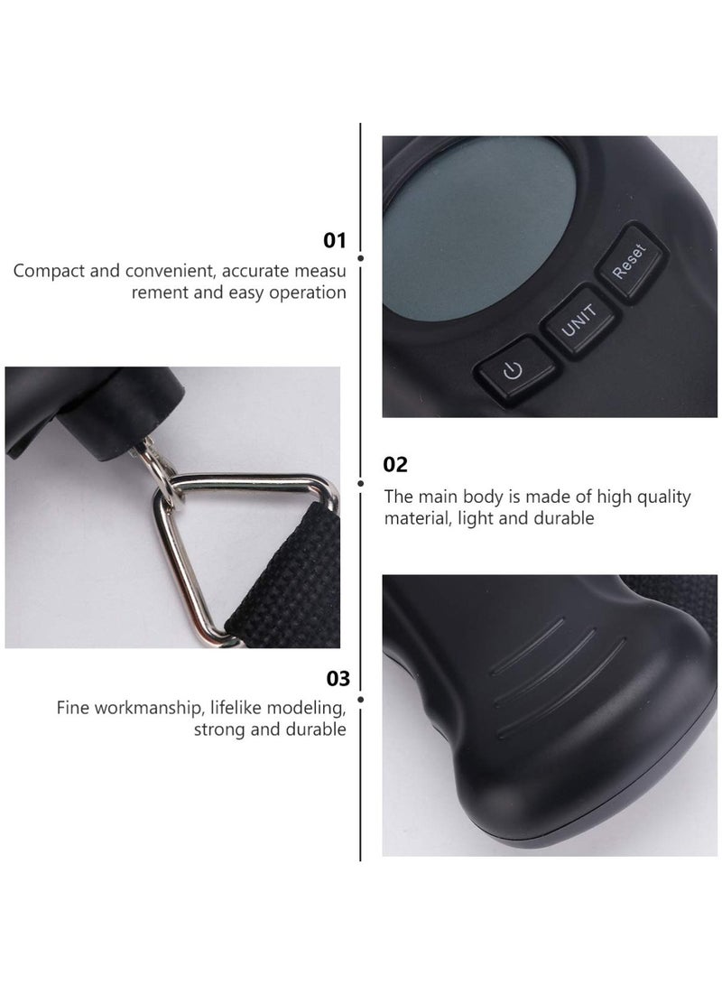 SOLARAE Portable Digital Luggage Scale, 50kg/110lb Mini Travel Scale for Luggage Bags with LCD Display, Auto Lock Reading After Weighing, for Travel Household Outdoor Weighing - Image 5