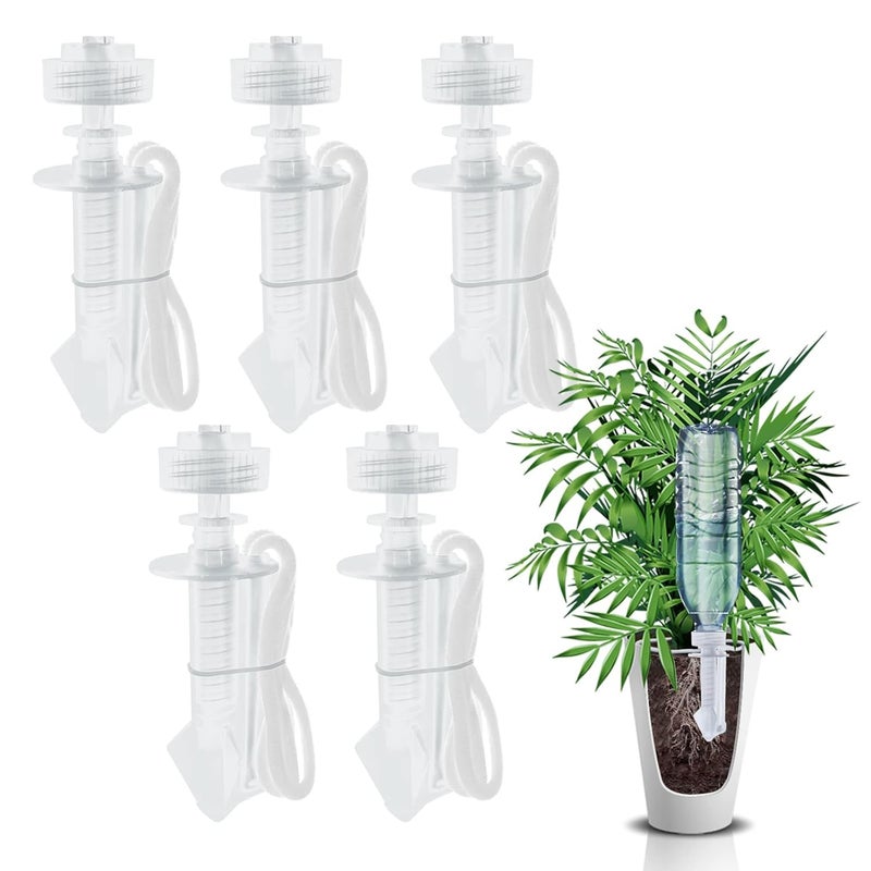Luckam Self Watering Spikes, 5 Pack Automatic Plant Watering Stakes, Potted Plants Self Watering Spikes Plant Watering for Outdoor & Indoor Self-Watering Stakes - Image 1