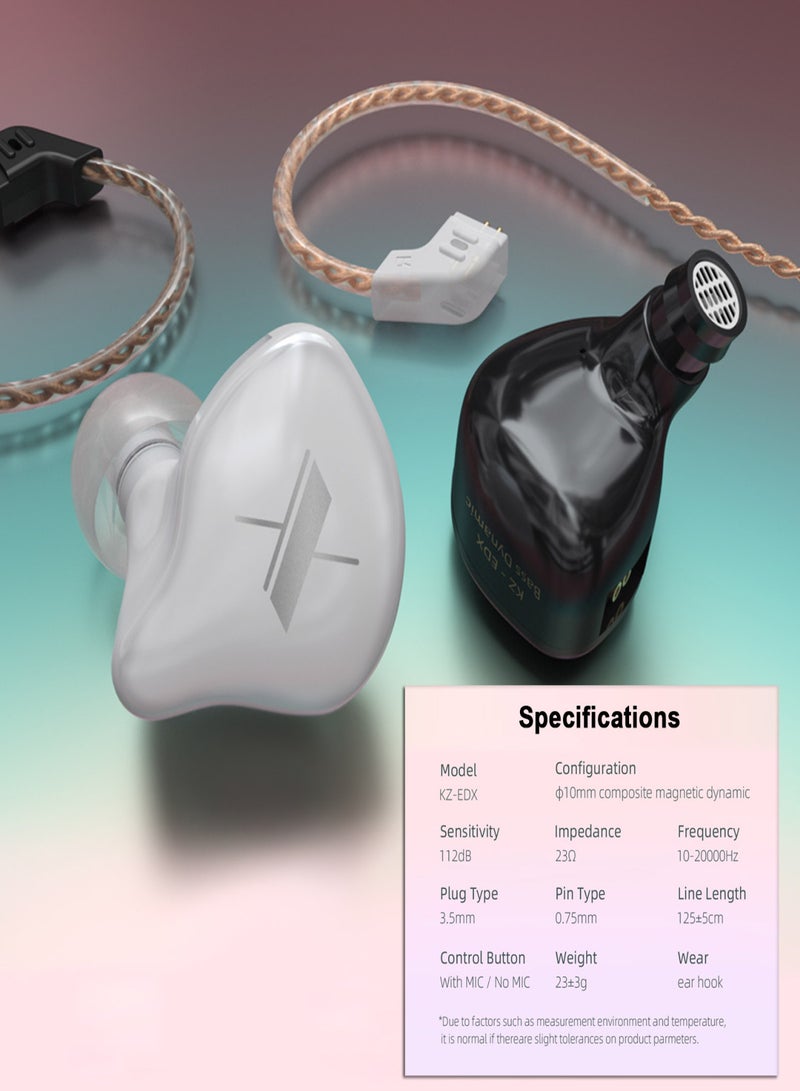كي زد سماعات أذن KZ EDX HIFI داخل الأذن، سماعات مراقبة DIY، سماعات أذن 1DD رياضية لتقليل الضوضاء بدون ميكروفون - Image 3