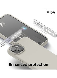 Mida iPhone 14 Silicone Case Cover, full body protection case with a soft silky feel, shockproof cover with microfiber lining  - Image 2