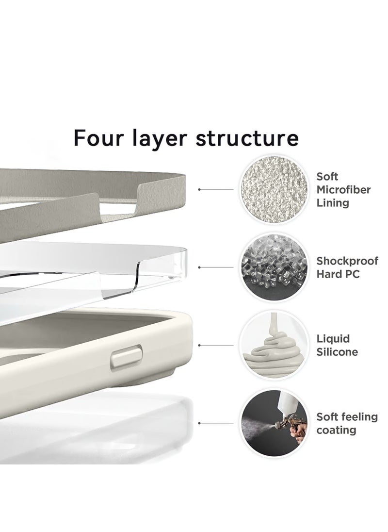Mida iPhone 14 Silicone Case Cover, full body protection case with a soft silky feel, shockproof cover with microfiber lining  - Image 3