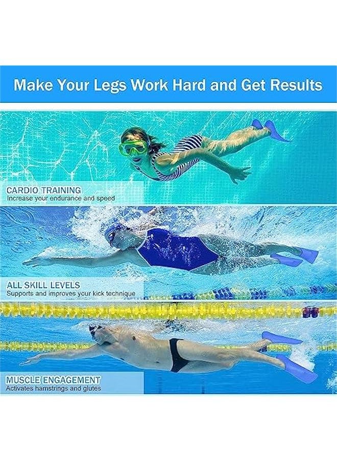 HOOKOR Swimming Training Fins,Comfortable Silicone Flippers for Swimming and Diving,Size Suitable Kids Girls Boys  - Image 3