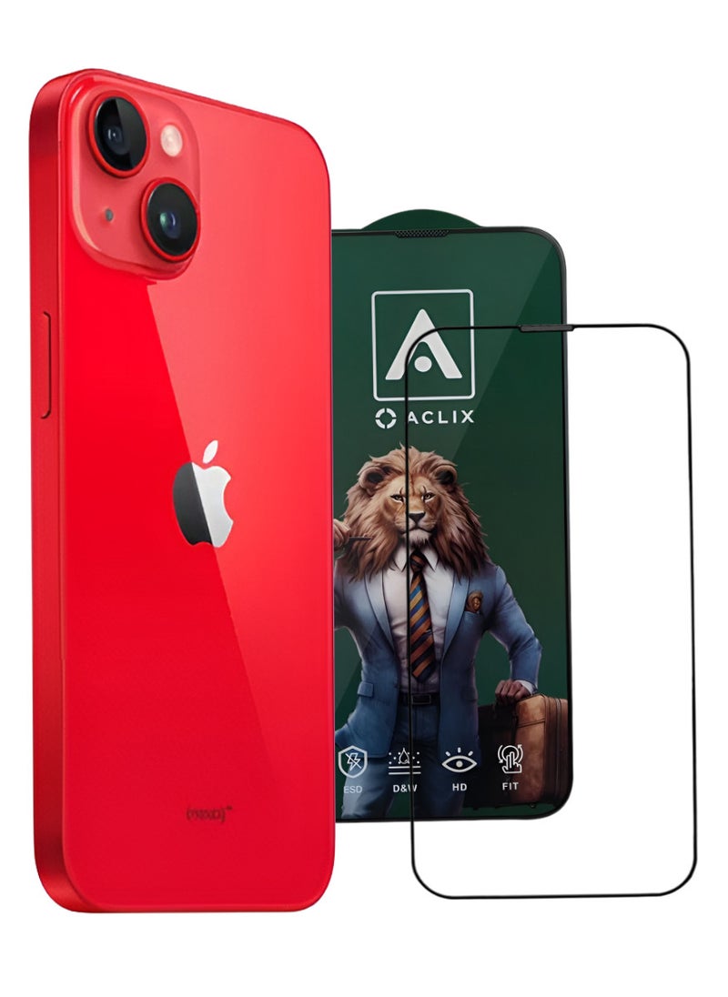 ACLIX Antistatic ESD Dustproof Premium Quality High Definition Tempered Glass Screen Protector Designed For  iPhone 14 Plus - Image 1