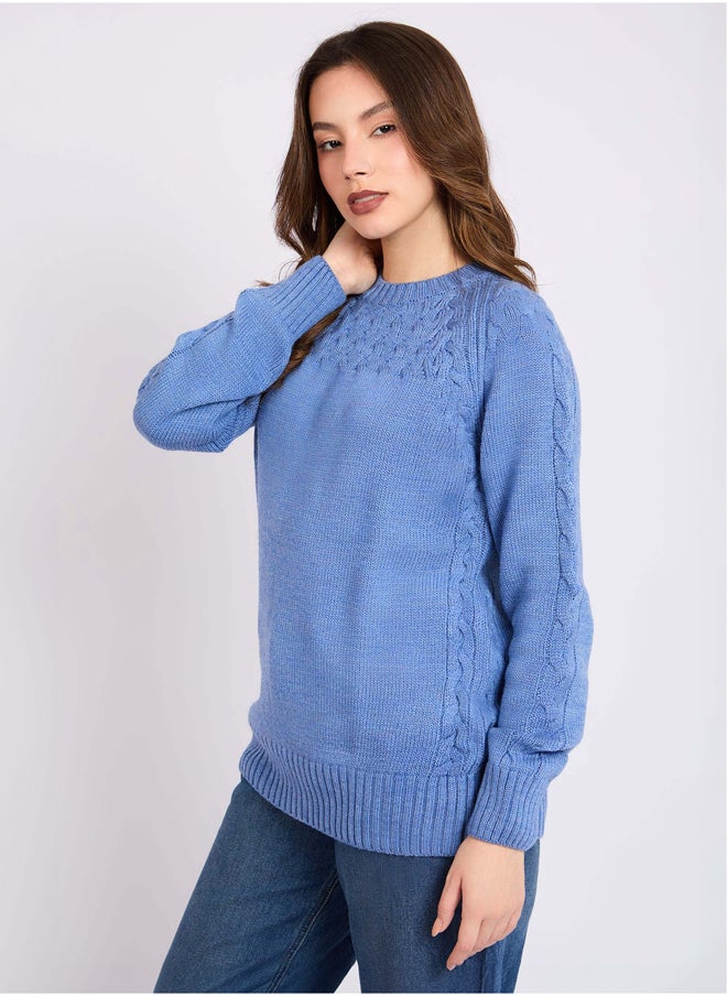 Women Regular Fit Pullover - Blue - pzsku/ZB1A578956E564A0CE830Z/45/_/1728989079/e5568a24-1594-422f-b959-a4628d5fa378