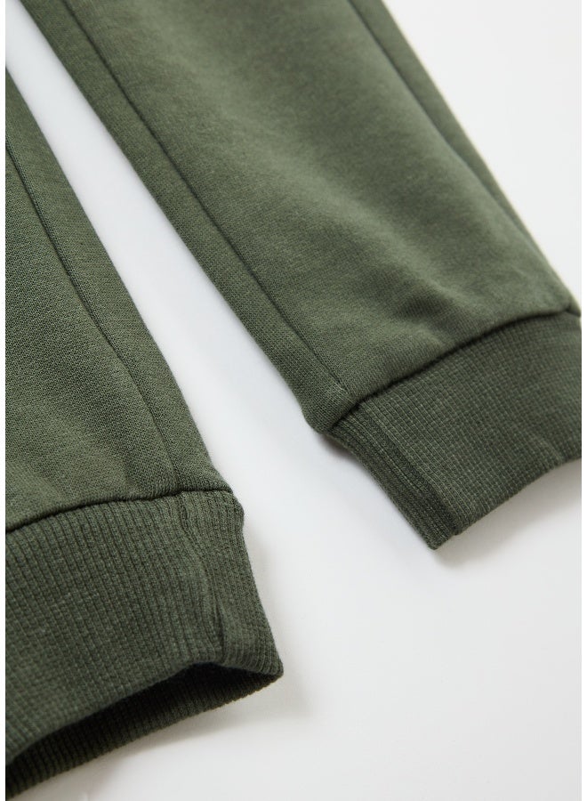 Ovs Fleece joggers with pockets and drawstring - Image 3