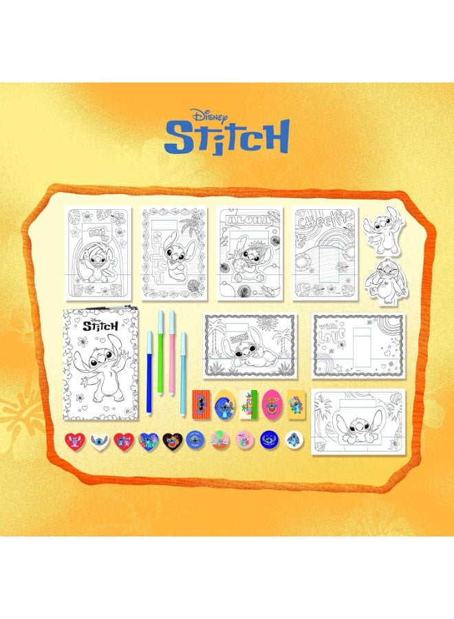 LISCIANI Stitch Colouring And Drawing Pop Up In A Backpack 110674 - Image 4