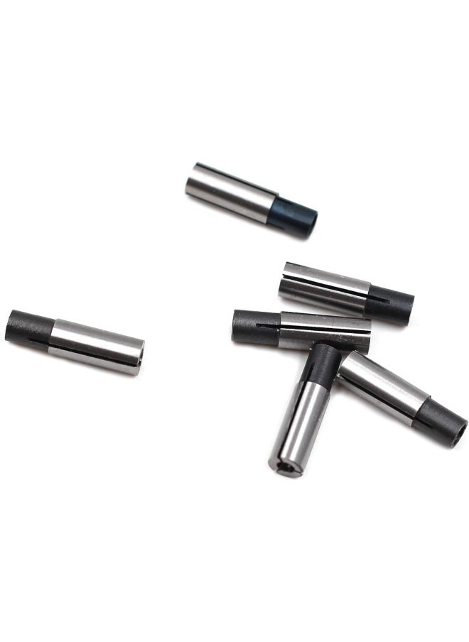 Preamer 6 Pics 1/4" To 1/8" Collet Chuck Driver Adapter For Lathe Cnc Router Cutter Milling Bit  - Image 1