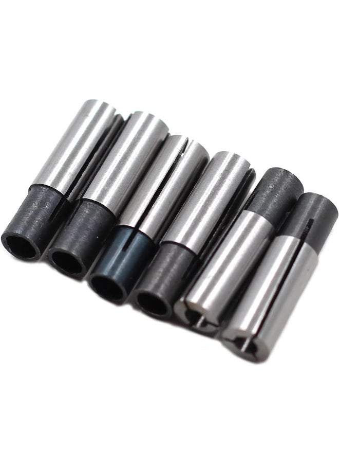 Preamer 6 Pics 1/4" To 1/8" Collet Chuck Driver Adapter For Lathe Cnc Router Cutter Milling Bit  - Image 4