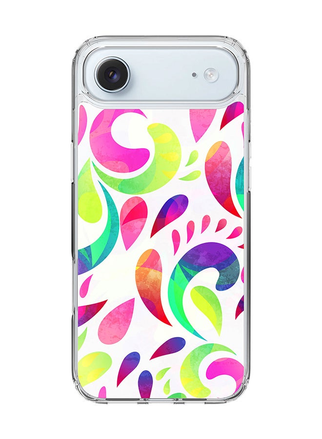 Stylizedd Classic Clear MagSafe Case for iPhone 17 Air , Hybrid Soft Case Flexible Edges Anti Drop TPU PC Gel Thin Transparent Cover [ Designed for iPhone 17 Air ] - Floral Blast Full Print