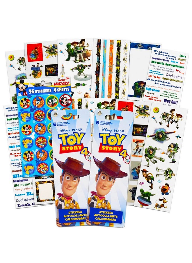 Artist Unknown - تتضمن مجموعة ملصقات Toy Story للحفلات 240 ملصق Toy Story مع ملصقات ميكي ماوس إضافية (12 ورقة ملصقات من لوازم حفلات Toy Story) - Image 1