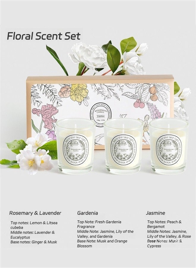 Diptyque Set of 3 Scented Candles, Three Different Scents, Color: White - Image 1