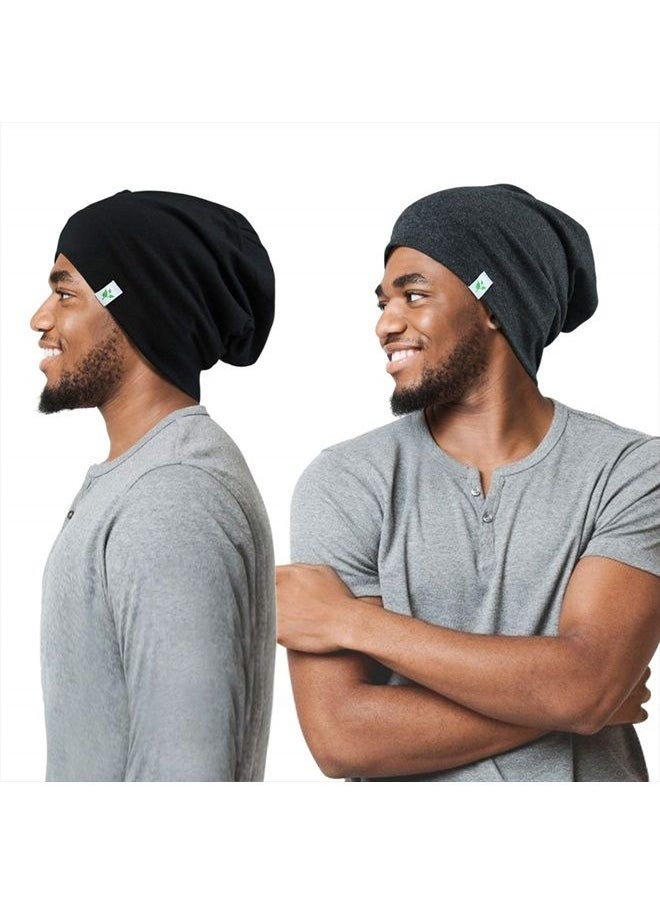 Winitas - Satin Lined Sleep Cap for Men with Curly Hair Dreadlocks - Image 1