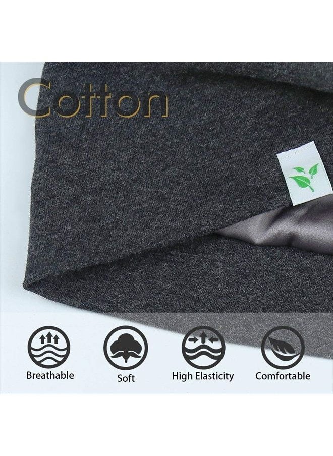 Winitas - Satin Lined Sleep Cap for Men with Curly Hair Dreadlocks - Image 1