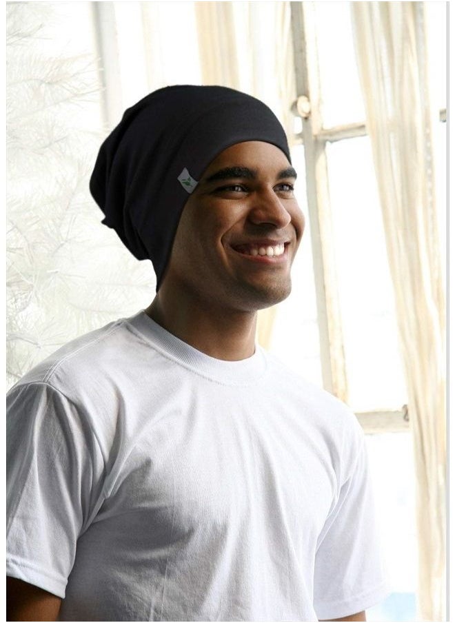 Winitas - Satin Lined Sleep Cap for Men with Curly Hair Dreadlocks - Image 1