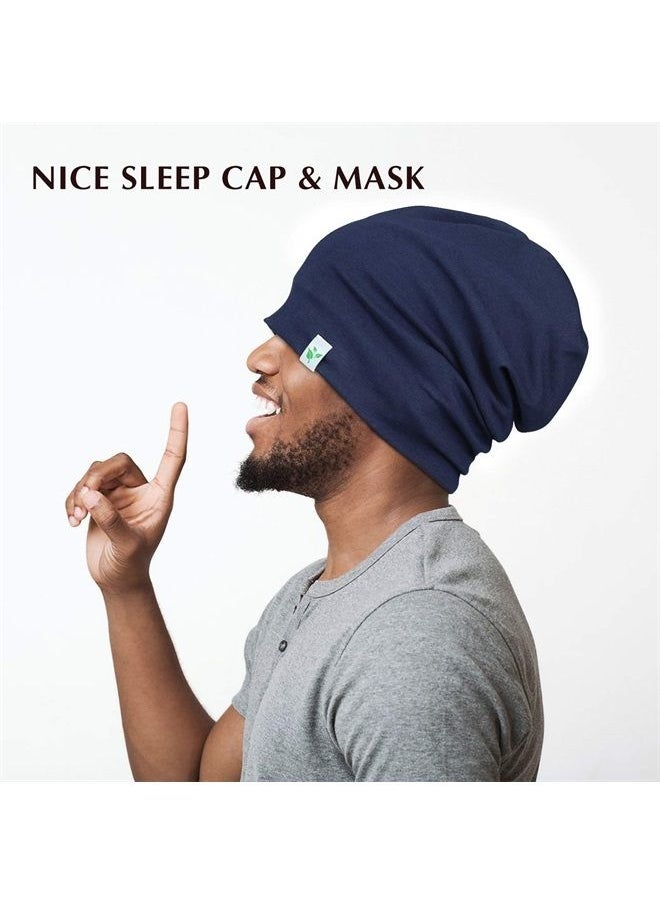 Winitas - Satin Lined Sleep Cap for Men with Curly Hair Dreadlocks - Image 1