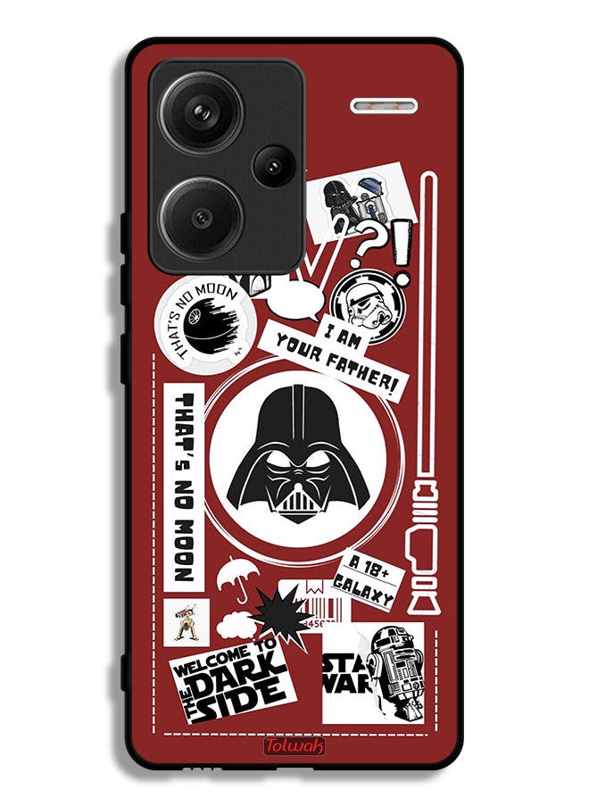 Tolwak Xiaomi Redmi Note 13 Pro Plus Protective Case Cover Welcome To The Dark Side Sticker  - Image 1