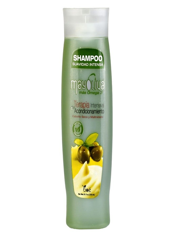Mayoliva Mayonnaise & Olive Oil Shampoo, Intensive Repair for Dry & Damaged Hair, Deep Moisturizing Formula with Omega-3, Restores Shine, Strength & Softness - Anti-Frizz 11 oz - Image 1