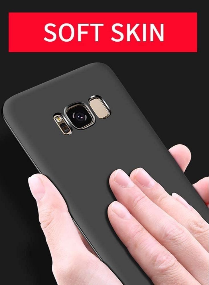 جراب Samsung Galaxy S8 غطاء نحيف للغاية مقاوم للصدمات أسود - Image 2