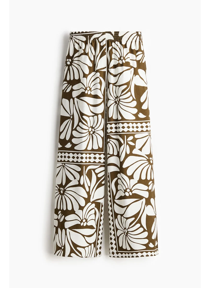 اتش اند ام Wide Pull-On Trousers