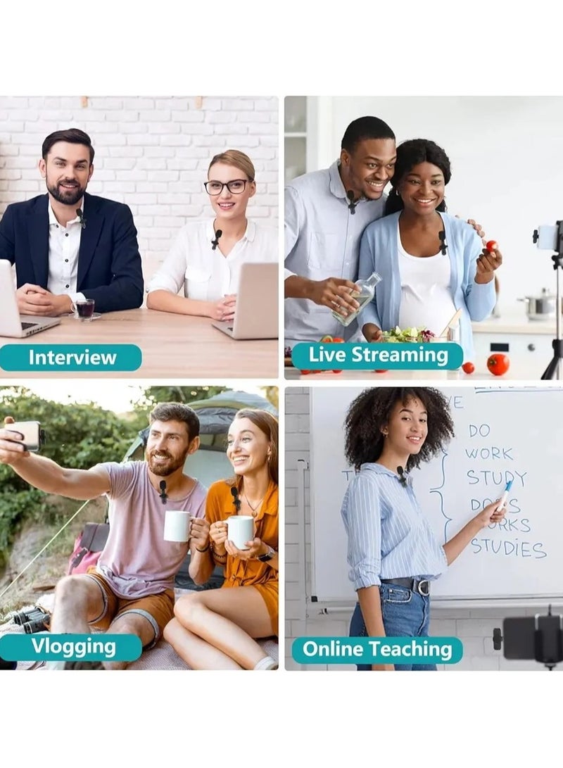 Wireless Lavalier Microphone MMD-F19 – Plug & Play Mini Clip-On Mic with Noise Reduction, USB Type-C for iPhone, iPad & Android, Perfect for Video Recording, Interviews, Vlogging, and Live Streaming - Image 2