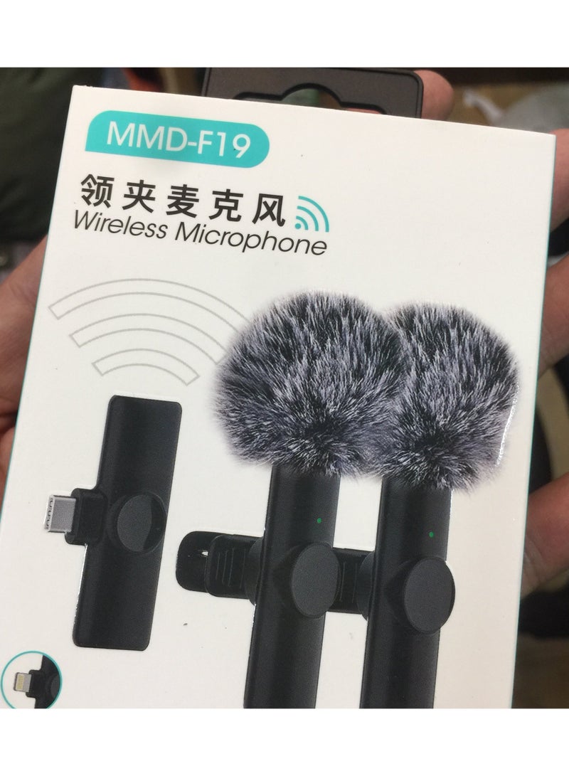 Wireless Lavalier Microphone MMD-F19 – Plug & Play Mini Clip-On Mic with Noise Reduction, USB Type-C for iPhone, iPad & Android, Perfect for Video Recording, Interviews, Vlogging, and Live Streaming - Image 3
